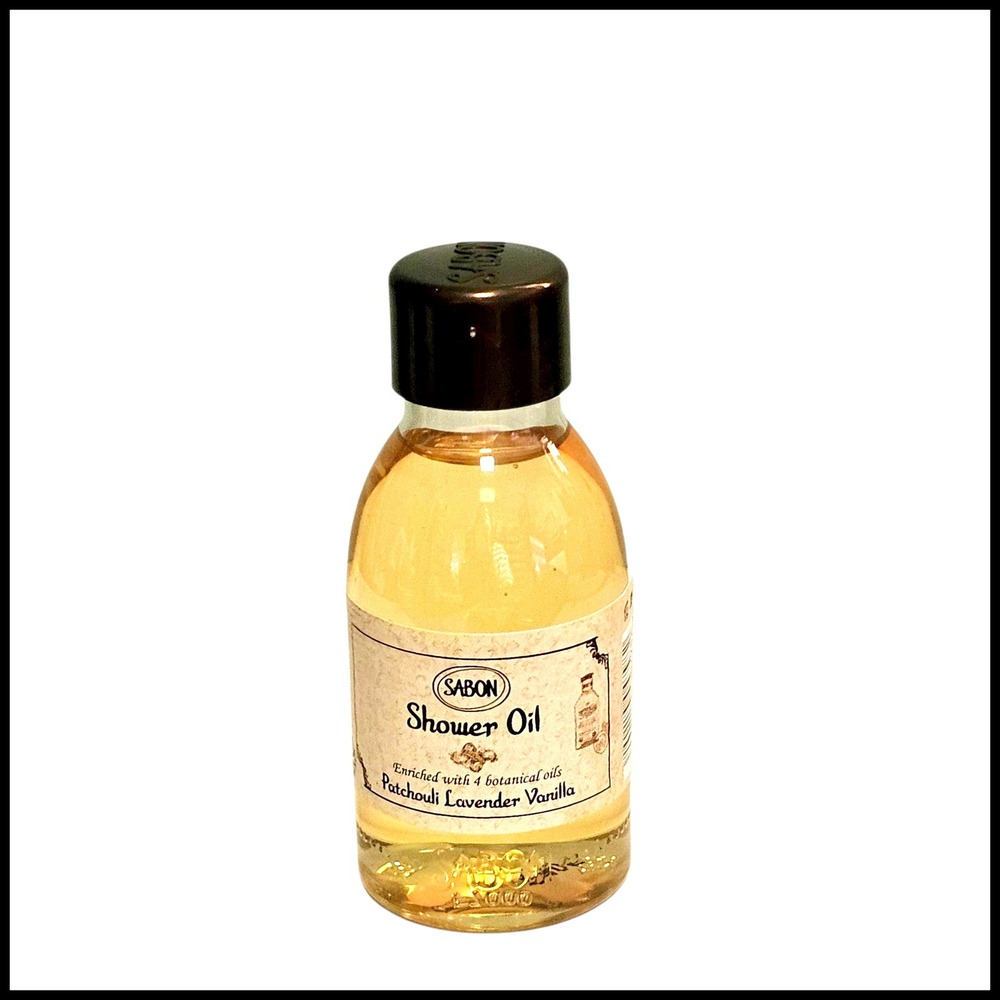 Sabon Shower Oil Patchouli‎ Lavender Vanilla Botanical Oils 50 ml